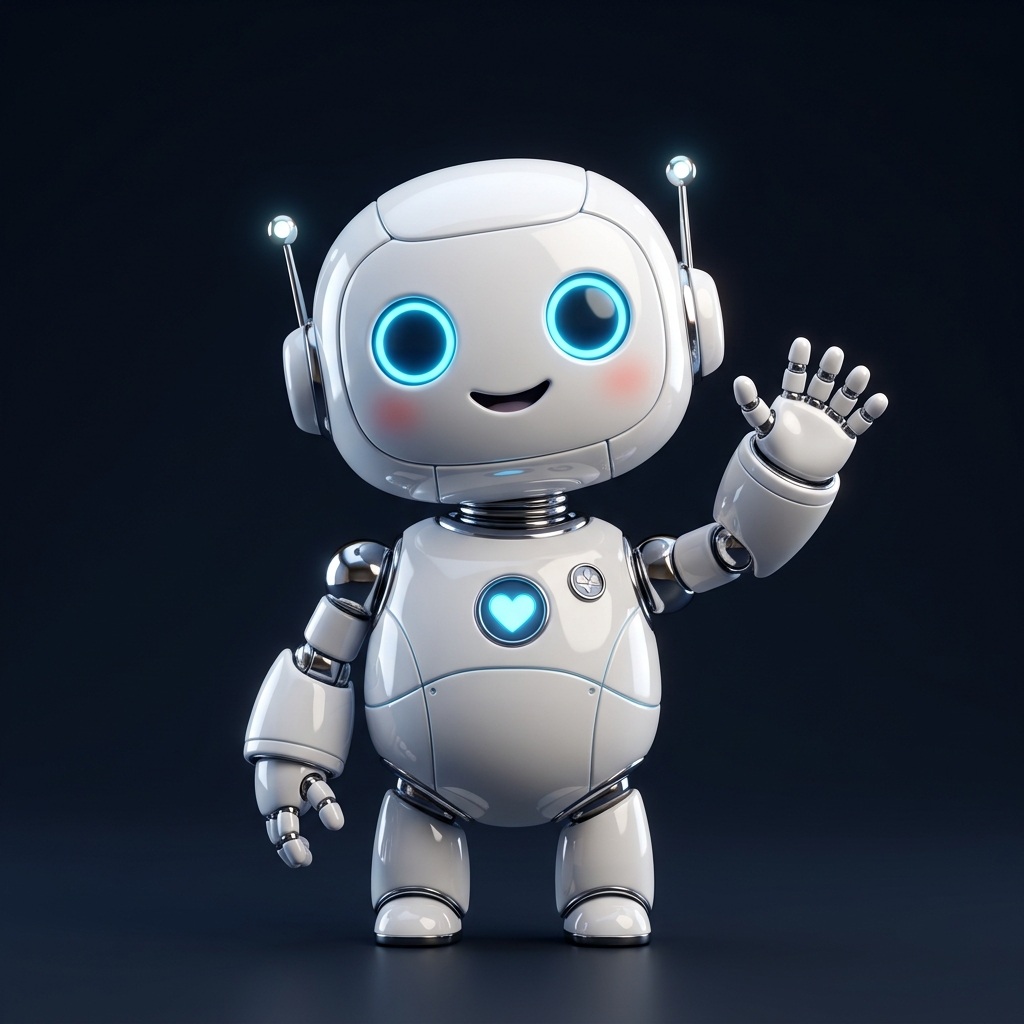 Waving AI Coach Robot